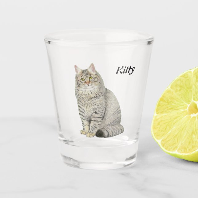 Kitty Shot Glass (Front)