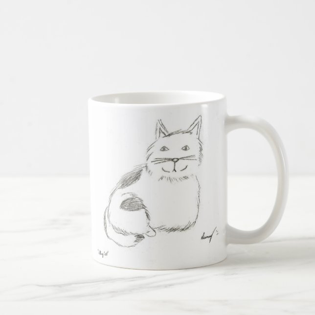 Kitty Sketch Mug (Right)