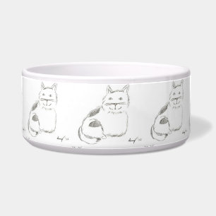 Kitty Sketch Pet Bowl