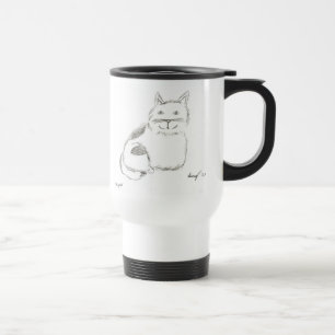 Kitty Sketch Travel Mug