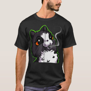 Kitty Smoke And Stay Amazing Zip up Zip  T-Shirt