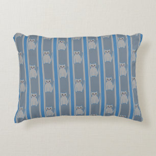 Kitty Striped Decorative Cushion