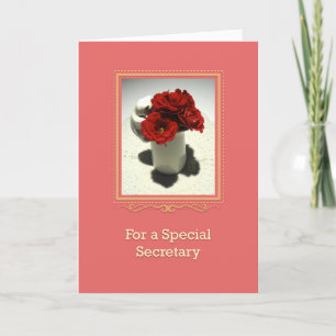 Kitty & Tea Roses Special Secretary Card