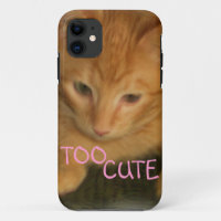 Kitty "TOO CUTE" iPhone 5G/4GS Case ID
