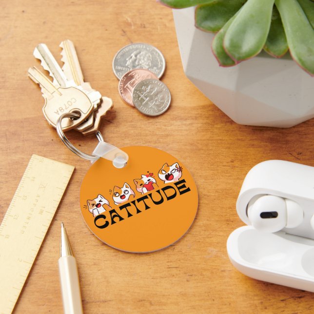 Kitty Treasures – Keep Your Memories Close 🐾 Key Ring (Desk)