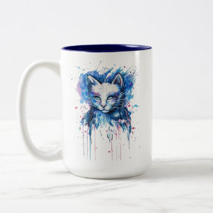 Kitty Two-Tone Coffee Mug