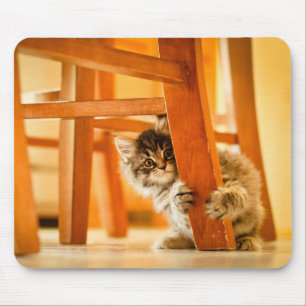 Kitty Under Chair Mouse Mat