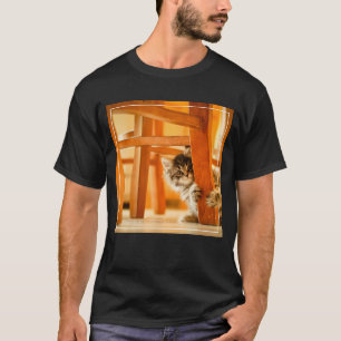 Kitty Under Chair T-Shirt
