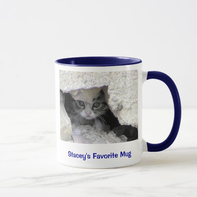 kitty under porch, Stacey's Favourite Mug (Right)