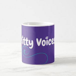 Kitty Voices logo purple mug