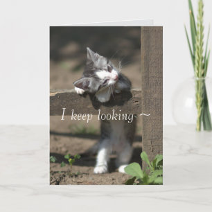 KITTY WATCH MISSING YOU CARD