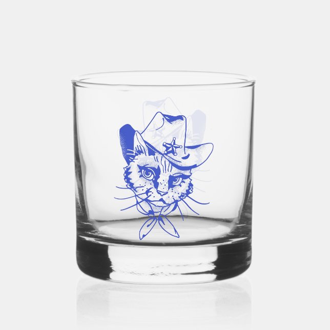 Kitty Whiskey Glass (Front)