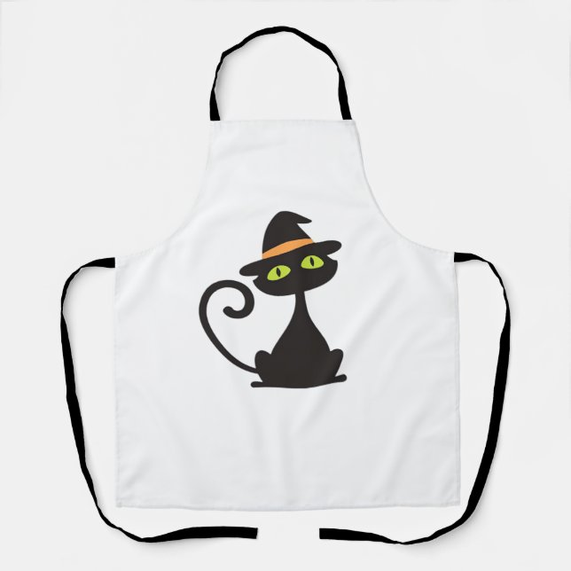 kitty witch Classic T-Shirt Apron (Front)