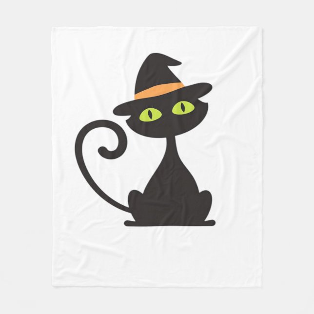kitty witch Classic T-Shirt Fleece Blanket (Front)