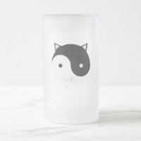 Kitty Yin Yang with Mint Green , Black, and White