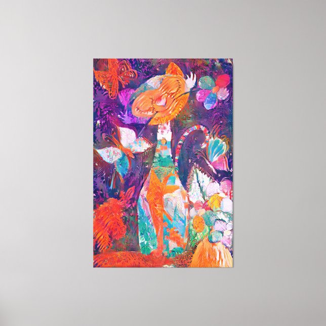 KittyQ Canvas Print (Front)