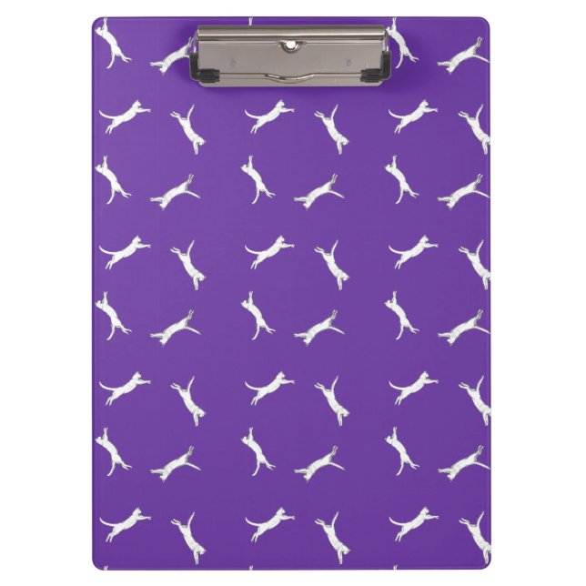 kittyrun purple notebook clipboard (Front)