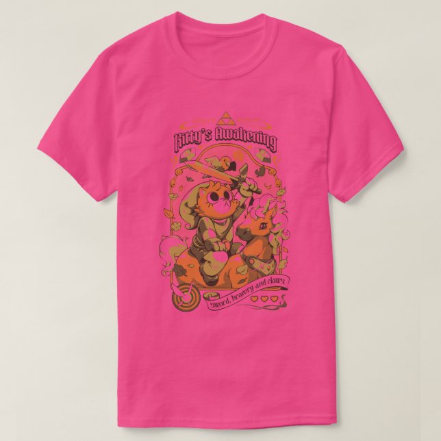 Kittys Awakening  T-Shirt (Design Front)