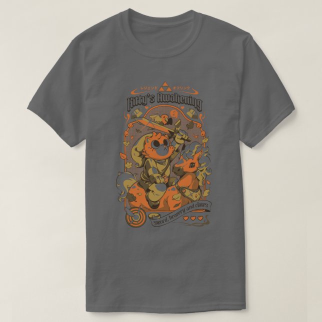Kittys Awakening T-Shirt (Design Front)