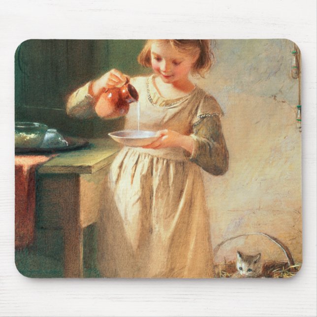 Kitty's Breakfast Mouse Mat (Front)