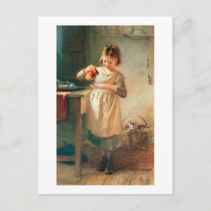 Kitty's Breakfast Postcard