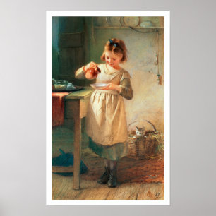 Kitty's Breakfast Poster