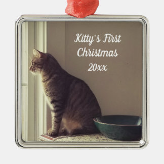 Kitty's First Christmas Metal Tree Decoration
