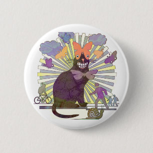 Kitty's got Butterfly Eyes 6 Cm Round Badge