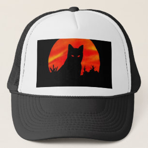 Kitty's Harvest Moon Trucker Hat