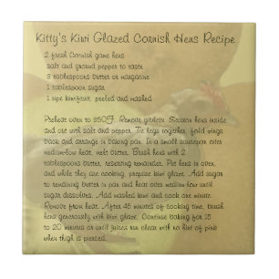 Kitty's Kiwi Glazed Cornish Hens Recipe Tile