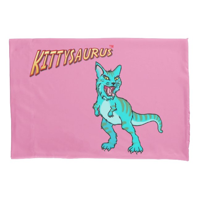 KITTYSAURUS™ Custom Single Pillowcase, Standard Pillowcase (Front)
