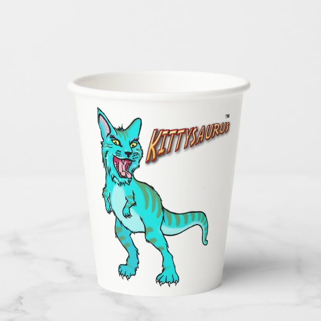 KITTYSAURUS™ PAPER CUPS (Front)