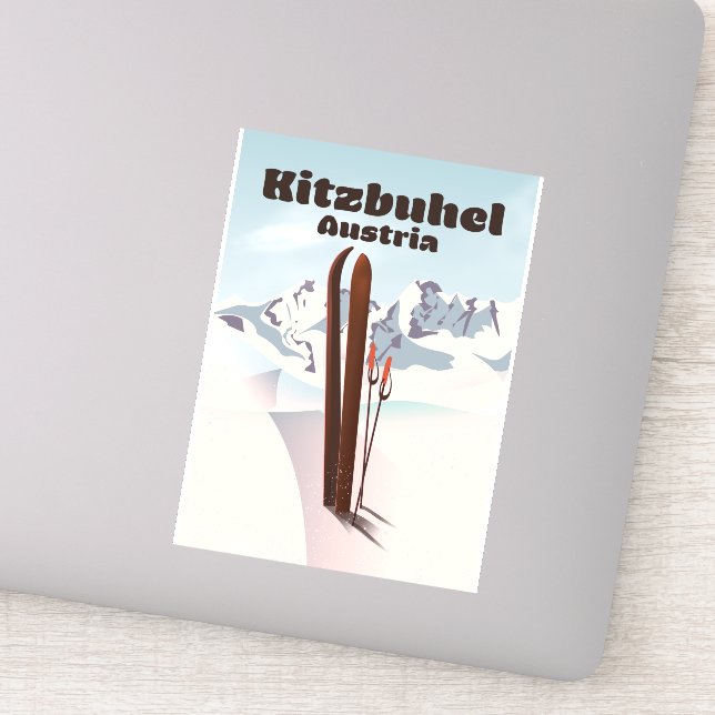kitzbuhel Austrian ski poster (Detail)