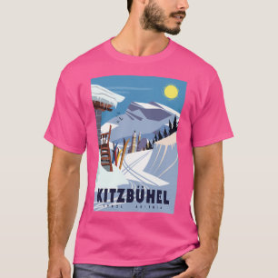 Kitzbuhel Ski Poster T-Shirt