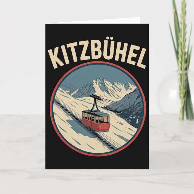 Kitzbühel Winter Ski Adventure Alpine Escape _4  Card (Front)