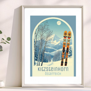 Kitzsteinhorn Austria ski vacation Poster