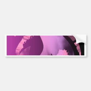 Kiwear Pink Flame Bumper Sticker