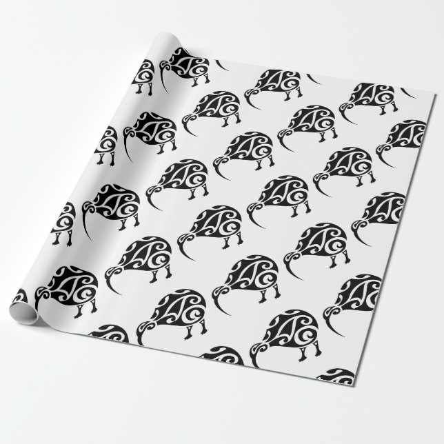 kiwi-01 wrapping paper (Unrolled)