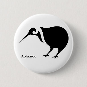 Kiwi 6 Cm Round Badge