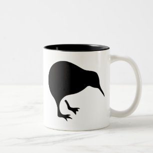 Kiwi All blacks and All Whites New Zealand gear Two-Tone Coffee Mug