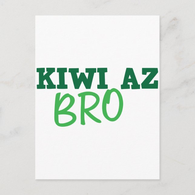KIWI AZ BRO POSTCARD (Front)