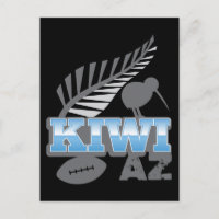 KIWI AZ rugby bird and silver fern New Zealand