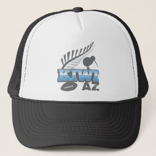 KIWI AZ rugby bird and silver fern Trucker Hat