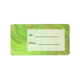 Kiwi Bash Green and Black Monogram Label