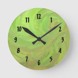 Kiwi Bash Round Clock