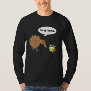 Kiwi Be Friends Cute Kiwi Bird And Kiwi Fruit T-Shirt