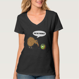 Kiwi Be Friends Cute Kiwi Bird And Kiwi Fruit T-Shirt