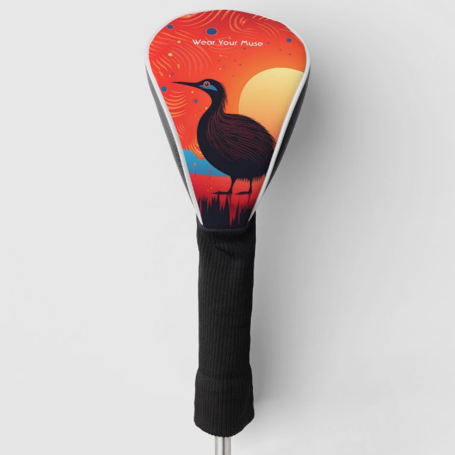 Kiwi Bird at Twilight  Golf Head Cover (Front)