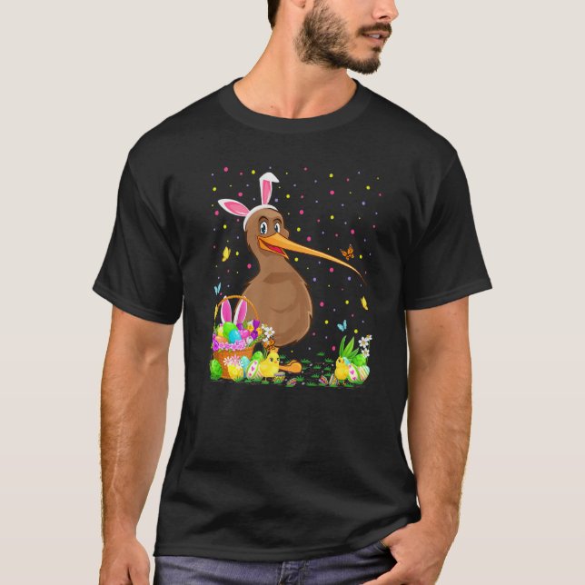 Kiwi Bird Easter Egg Hunt Bunny Kiwi Bird Easter S T-Shirt (Front)