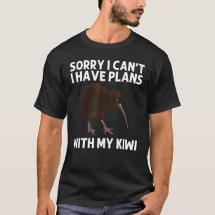 Kiwi Bird For Men Women Wildlife Animal New Zealan T-Shirt